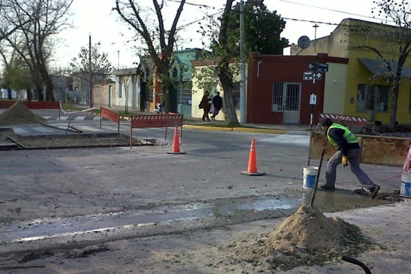 Tareas de bacheo en las calles de la ciudad