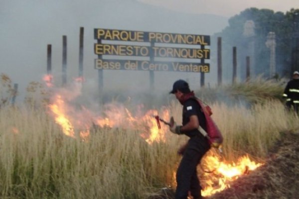 El fuego arrasó 17 mil hectáreas en Sierra de la Ventana