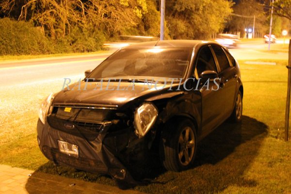 Personal policial lesionado en un accidente de tránsito