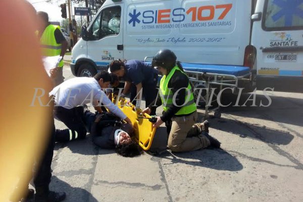 Accidente con lesionados en nuestra ciudad