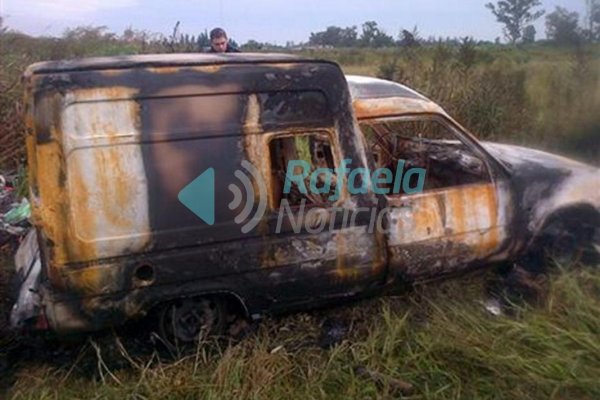 Sunchales: robaron una camioneta y luego la incendiaron