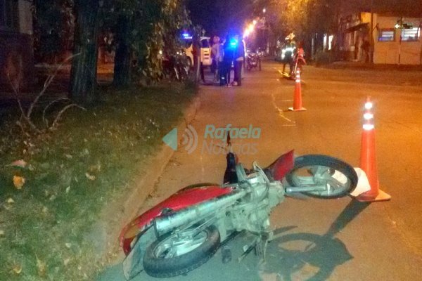 Accidente de tránsito con lesionado en Bo. Villa Rosas