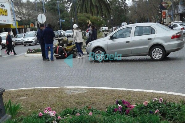 Accidente de tránsito en el microcentro