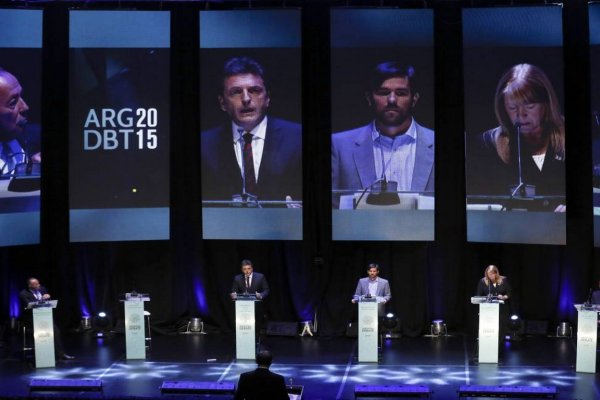 Candidatos presidenciales cruzaron propuestas en "Argentina debate"