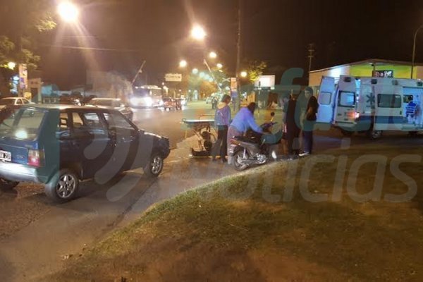 Jueves por la noche: accidente de tránsito