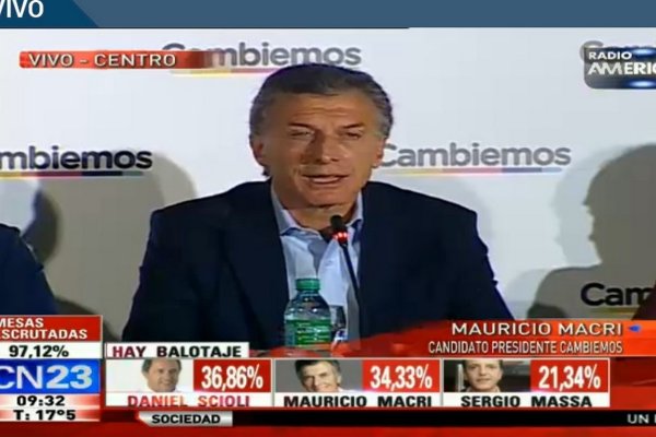 Macri: "Nos animamos a decir basta”