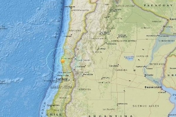 Sismo sacudió Chile y se sintió en varias provincias argentinas