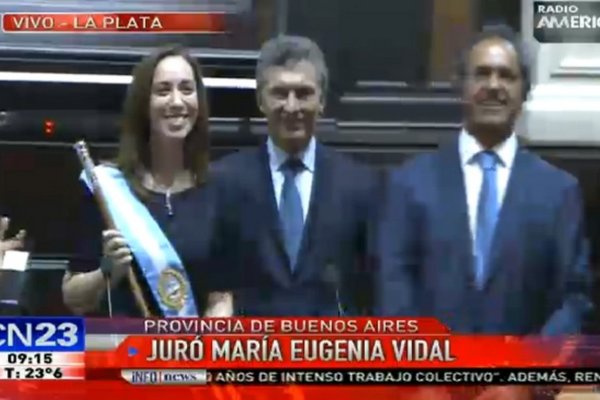 Junto a Macri, Vidal asumió la gobernación de la Provincia