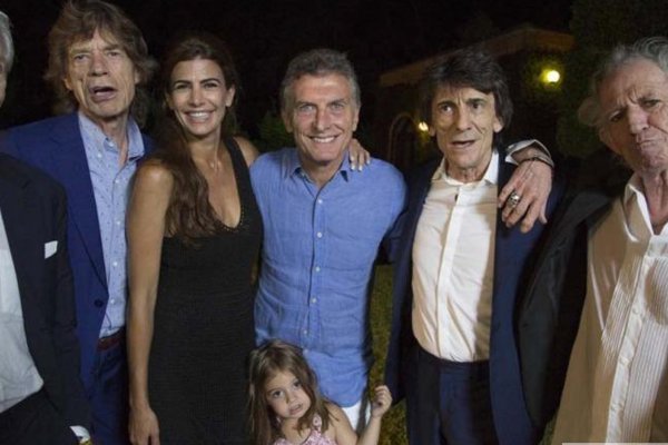 Macri recibió a los Rolling Stones en la quinta Los Abrojos