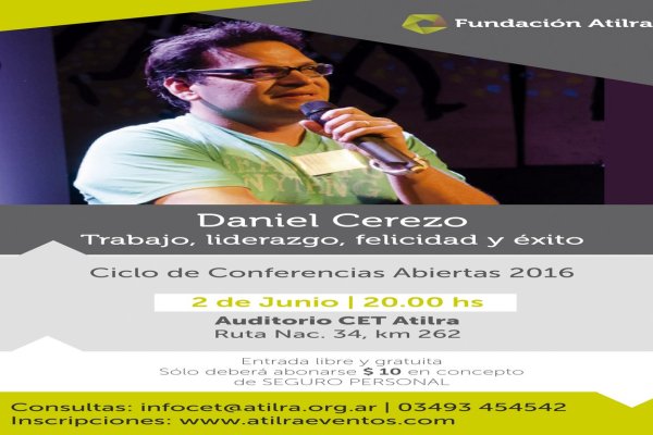 Daniel Cerezo en el Auditorio del CET