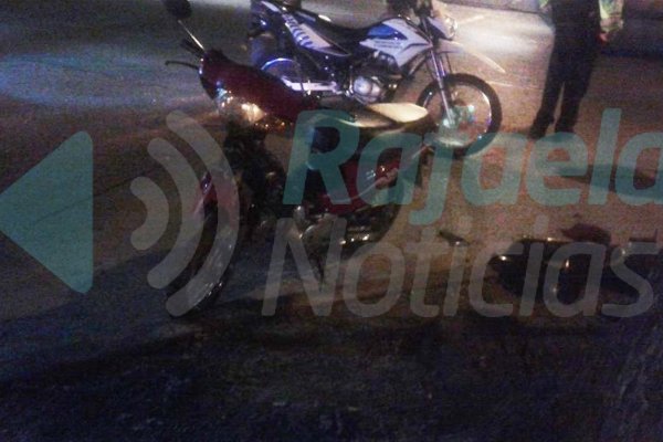 Accidente de tránsito entre auto y moto