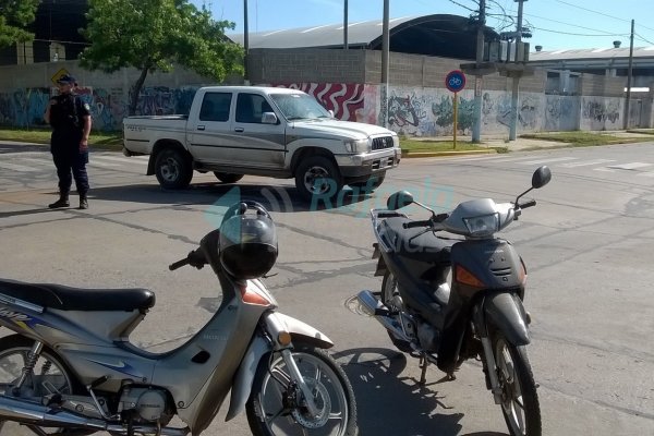 Motociclista lesionado en accidente de tránsito