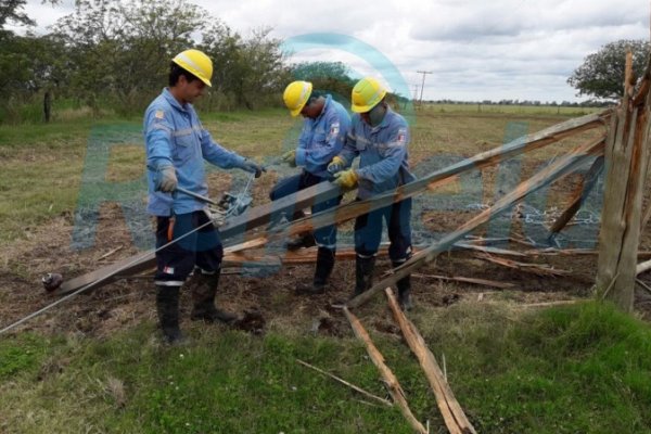 La EPE continúa con tareas de reposición del servicio eléctrico en la provincia