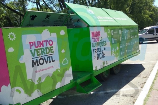 El Punto Verde Móvil en la Plaza 25 de Mayo