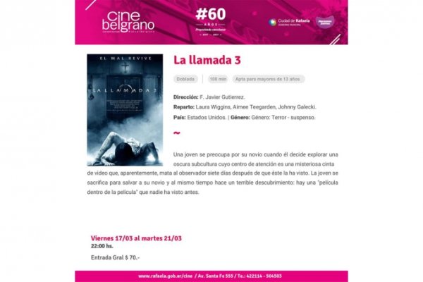 Terror en el Cine Belgrano con "La Llamada" 3