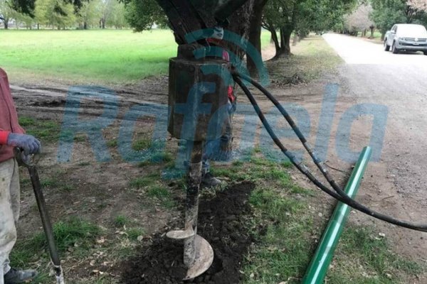 Comenzó la obra de iluminación en calle Marechal