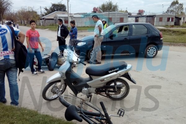 Motociclistas lesionados en accidentes de tránsito