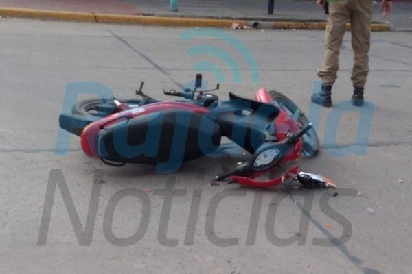 Accidentes de tránsito: dos motociclistas lesionados