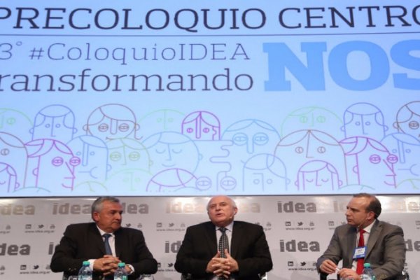 El gobernador de Santa Fe participó del Precoloquio de IDEA en Rosario.