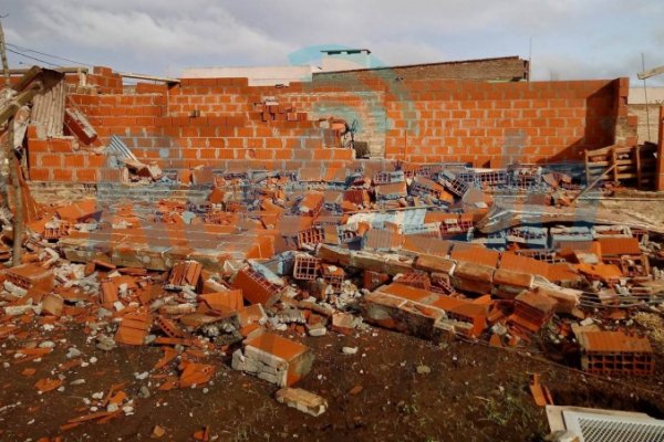 Derrumbe en una obra en construcción