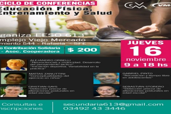 Ciclo de conferencias: Educación Física, entrenamiento y salud - EESO 613