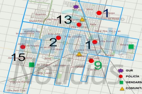 En Rafaela hay 1 policía por turno cada 2 mil habitantes