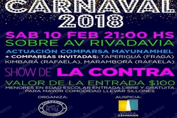 Gran noche de carnavales Lehmanenses 2018