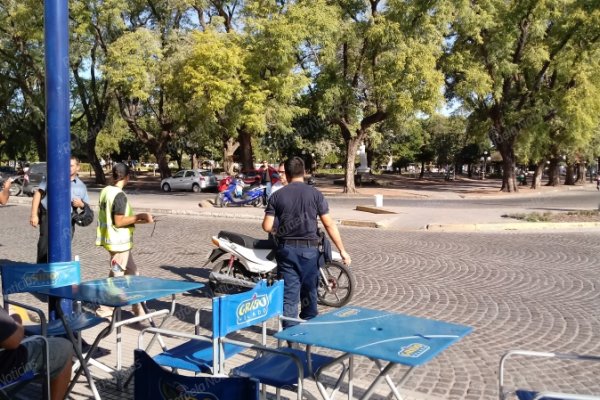 Dos accidentes en la zona céntrica de la ciudad