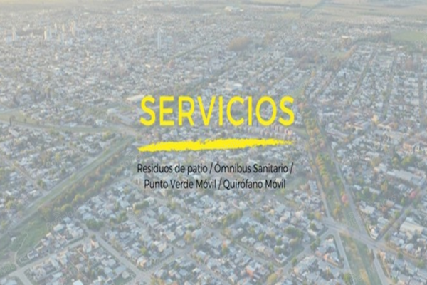 Cronogramas de los servicios municipales para el fin de semana