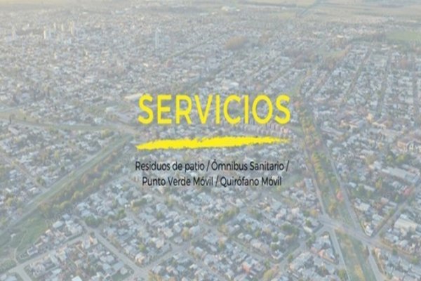 Cronograma de los servicios municipales para la próxima semana