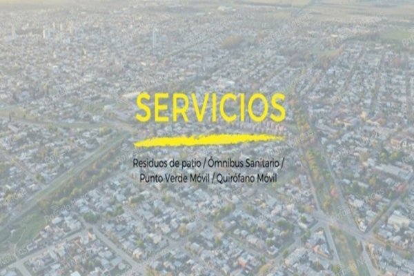 Cronograma de los servicios municipales para la próxima semana