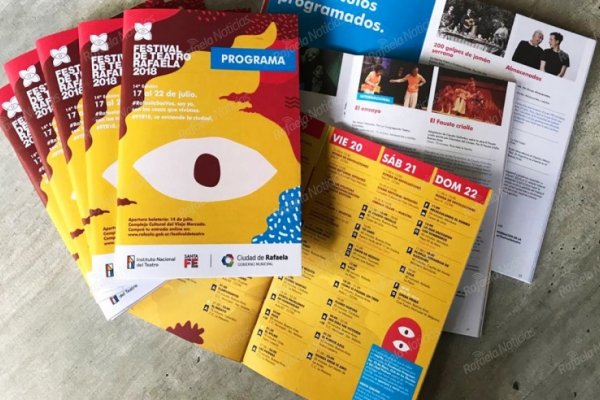 Están disponibles los programas del Festival de Teatro Rafaela 2018