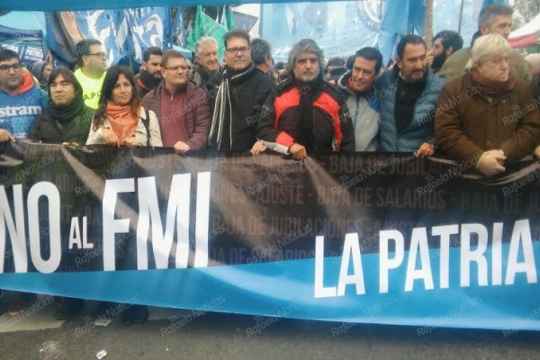 El 9 de Julio FESTRAM marchó contra el FMI