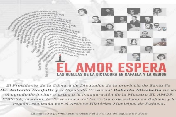 La muestra EL AMOR ESPERA se inaugura en la legislatura provincial