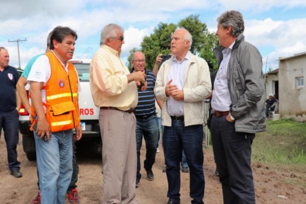 Lifschitz recorrió este viernes localidades afectadas por las lluvias