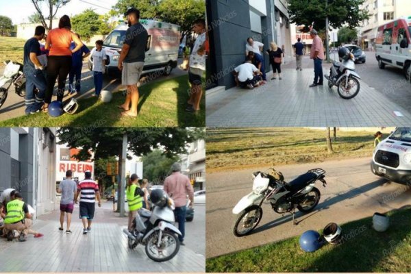 Dos motociclistas lesionados en accidentes de tránsito