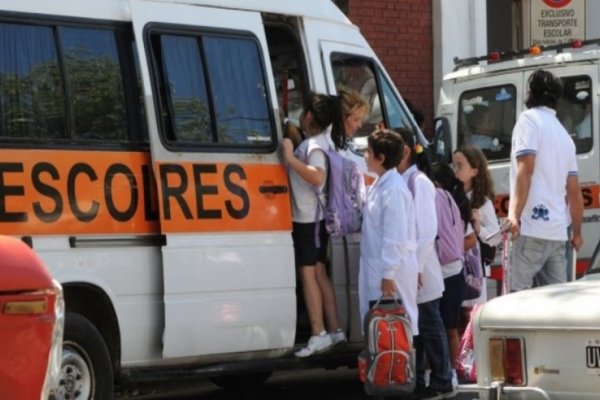 Transporte escolar en Rafaela: 2500 pesos por mes