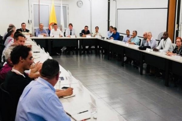 Calvo formó parte de la delegación argentina en Medellín