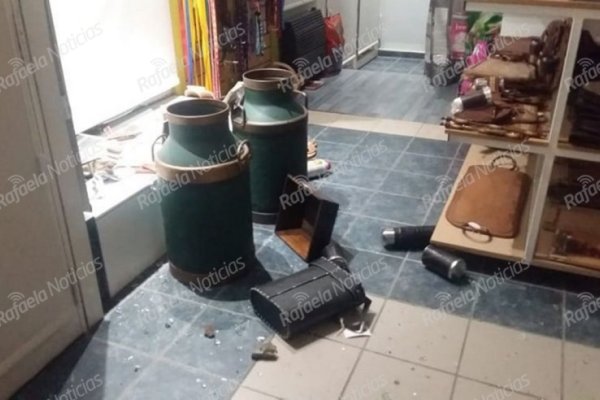 Destrozos y robo en una veterinaria