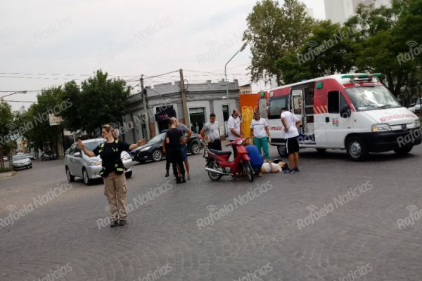 Choque en una esquina accidentada