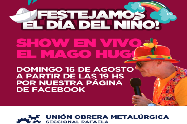 El próximo domingo UOM festejará el Día del Niño