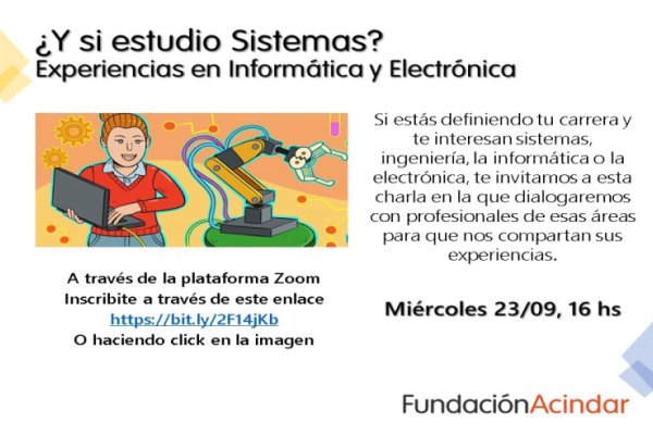 Conversatorio ¿Y si estudio Sistemas?