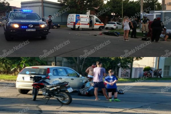 Motociclistas lesionados en dos accidentes