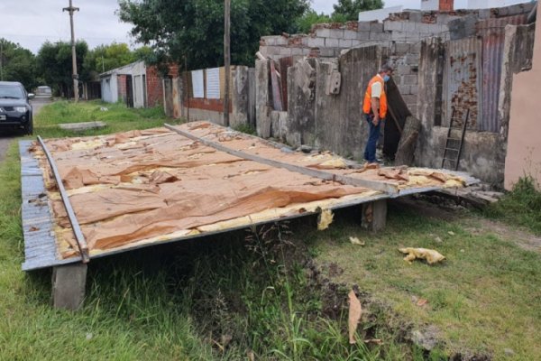 La provincia brinda asistencia a localidades afectadas por el último temporal