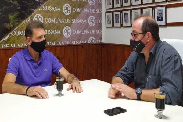 Reunión entre Darío Cocco y el Pte. Comunal de Susana Ambort.