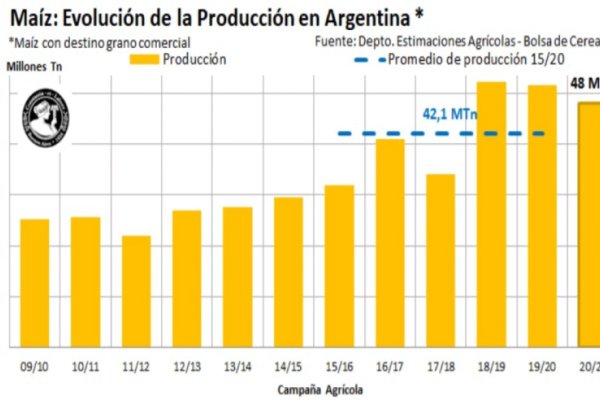 Aumenta la estimación de maíz a 48 M/Ton