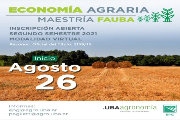 Dictarán una maestría en Economía Agraria