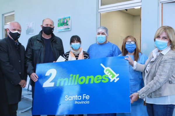 1er dosis: Ya se vacunaron dos millones de personas en Santa Fe