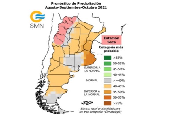 El próximo trimestre tendría un clima normal