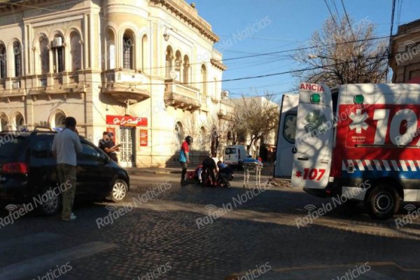 Joven delivery lesionado en un accidente